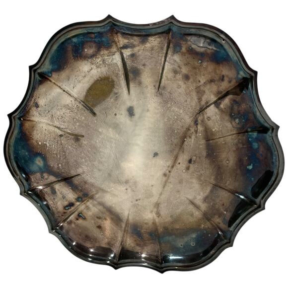 Vintage Chippendale International Silver Co Plated Serving Tray Platter - Picture 13 of 13